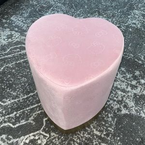 Hello Kitty Pink Impressions Heart Vanity Ottoman